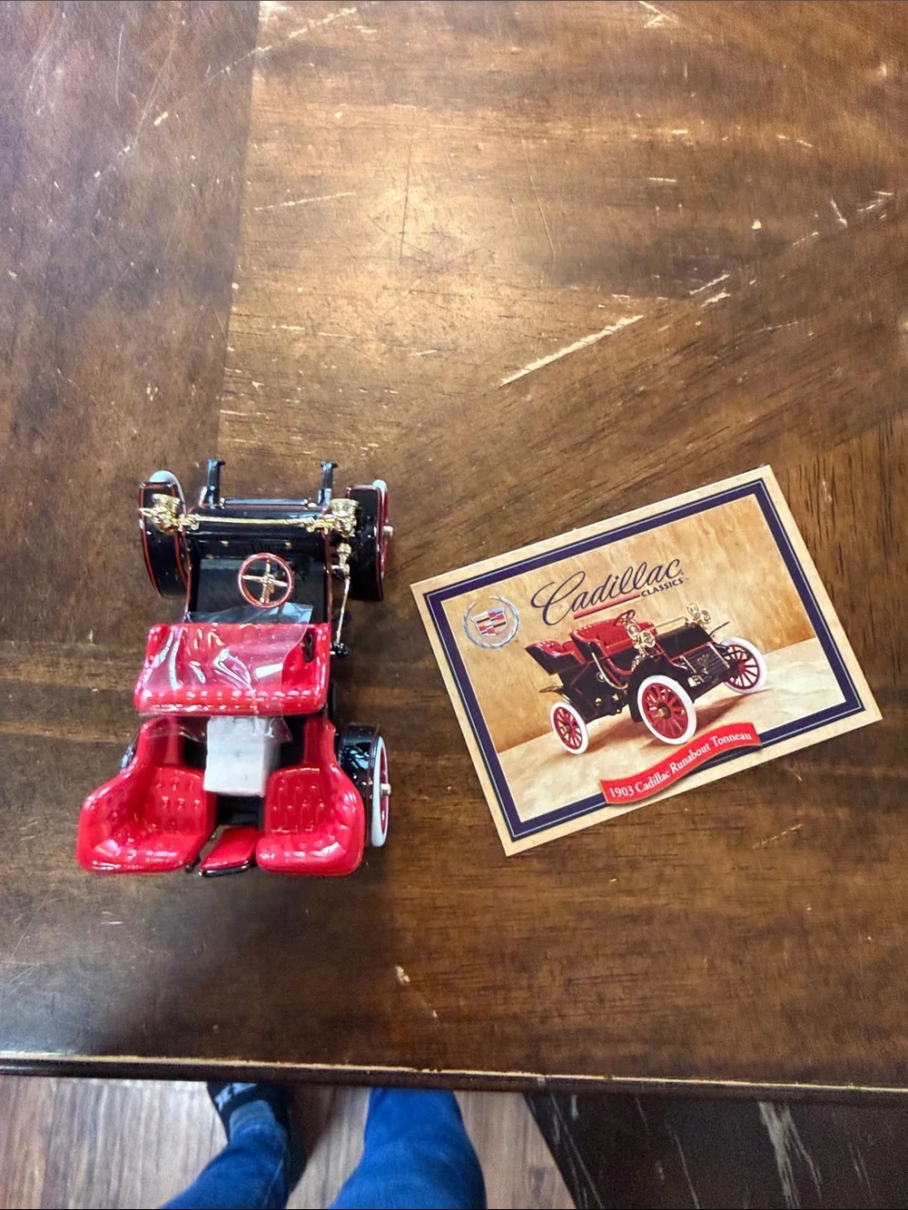 Cadillac Classics 1903 Cadillac Runabout Tonneau toy car in like new condition